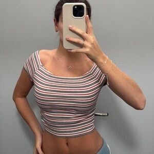 Brandy Melville Off the Shoulder Ellery Crop Top